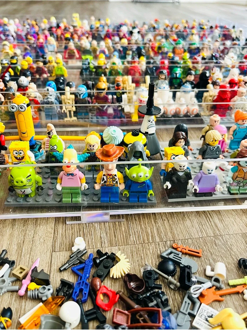 Large Collection of Mini Figures and Accessories - Multicolor
